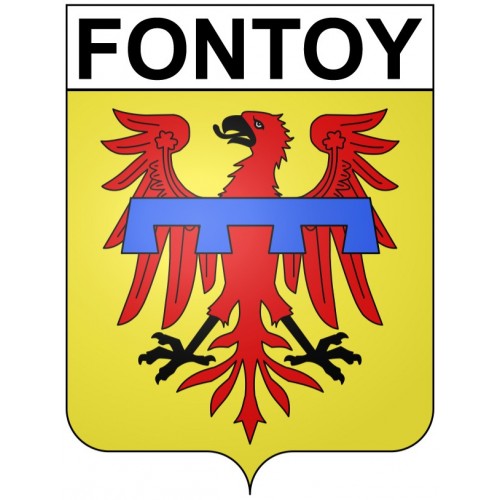 Fontoy 57 ville Stickers blason autocollant adhésif
