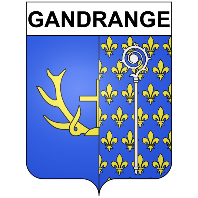 Gandrange Sticker wappen, gelsenkirchen, augsburg, klebender aufkleber