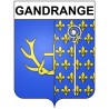 Gandrange 57 ville Stickers blason autocollant adhésif