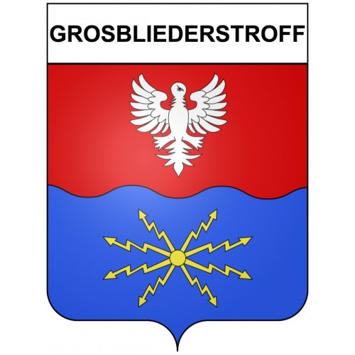 Grosbliederstroff 57 ville Stickers blason autocollant adhésif