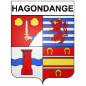 Hagondange Sticker wappen, gelsenkirchen, augsburg, klebender aufkleber