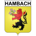 Hambach Sticker wappen, gelsenkirchen, augsburg, klebender aufkleber