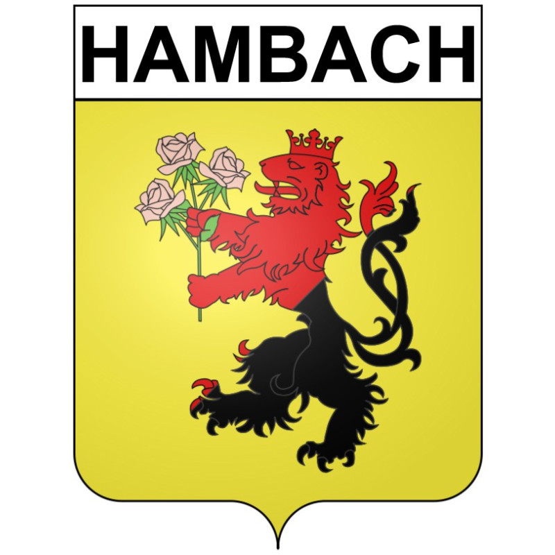 Hambach Sticker wappen, gelsenkirchen, augsburg, klebender aufkleber