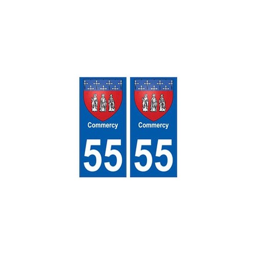 55 Commercy blason autocollant plaque stickers ville