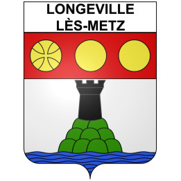 Longeville-lès-Metz Sticker wappen, gelsenkirchen, augsburg, klebender aufkleber