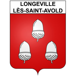 Pegatinas escudo de armas de Longeville-lès-Saint-Avold adhesivo de la etiqueta engomada