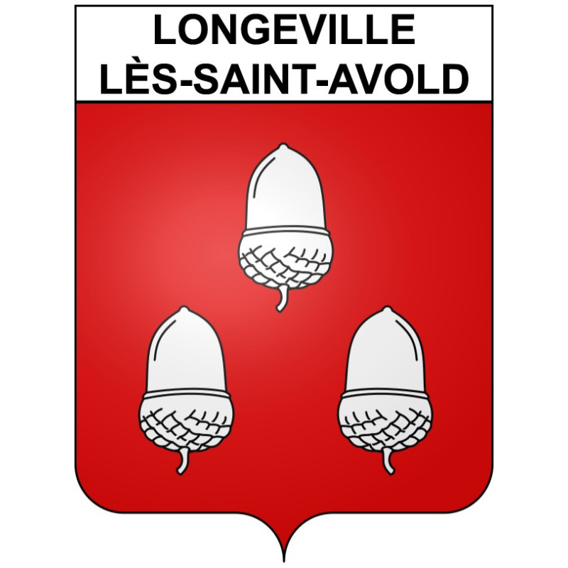 Longeville-lès-Saint-Avold Sticker wappen, gelsenkirchen, augsburg, klebender aufkleber