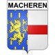 Pegatinas escudo de armas de Macheren adhesivo de la etiqueta engomada