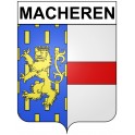 Macheren 57 ville Stickers blason autocollant adhésif