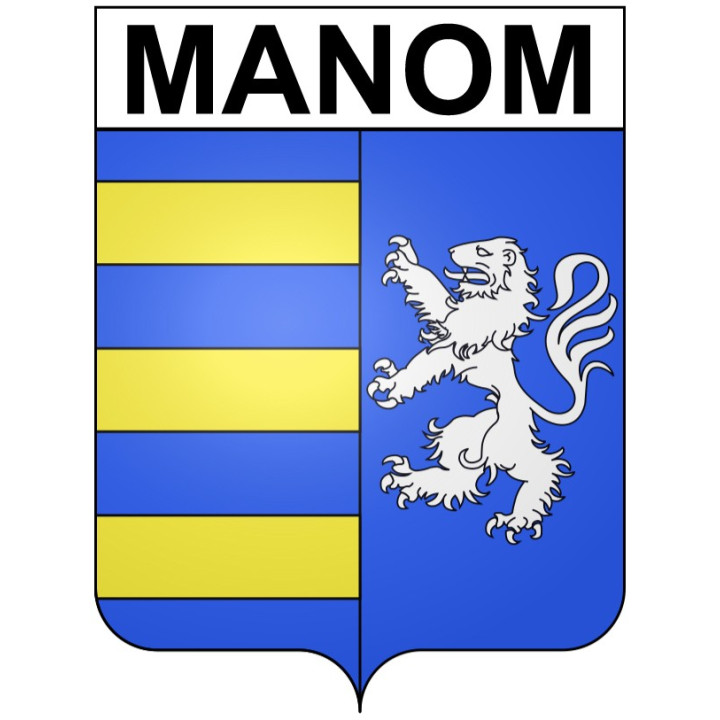 Manom 57 ville Stickers blason autocollant adhésif