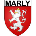 Marly 57 ville Stickers blason autocollant adhésif