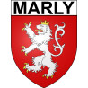 Adesivi stemma Marly adesivo