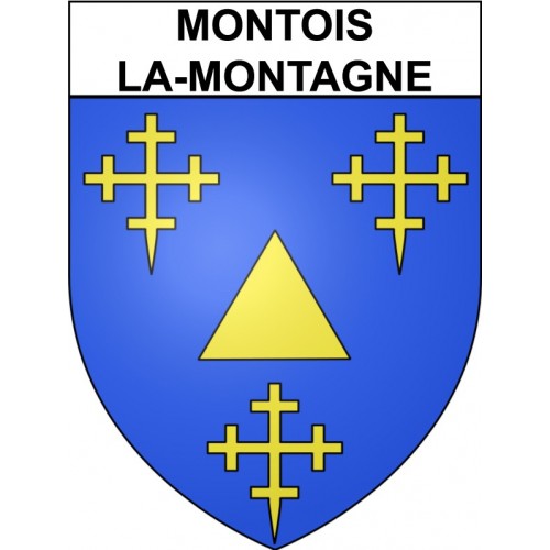 Montois-la-Montagne 57 ville Stickers blason autocollant adhésif