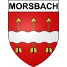 Pegatinas escudo de armas de Morsbach adhesivo de la etiqueta engomada