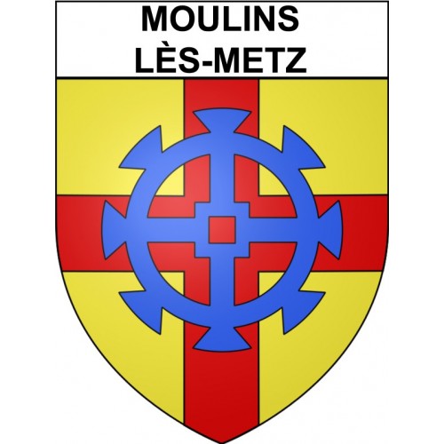 Stickers coat of arms Moulins-lès-Metz adhesive sticker