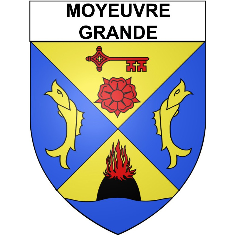 Moyeuvre-Grande 57 ville Stickers blason autocollant adhésif