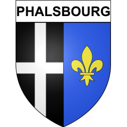 Pegatinas escudo de armas de Phalsbourg adhesivo de la etiqueta engomada