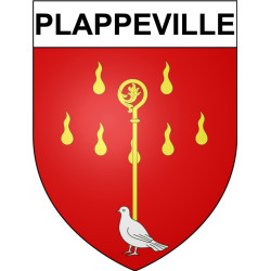 Plappeville Sticker wappen, gelsenkirchen, augsburg, klebender aufkleber