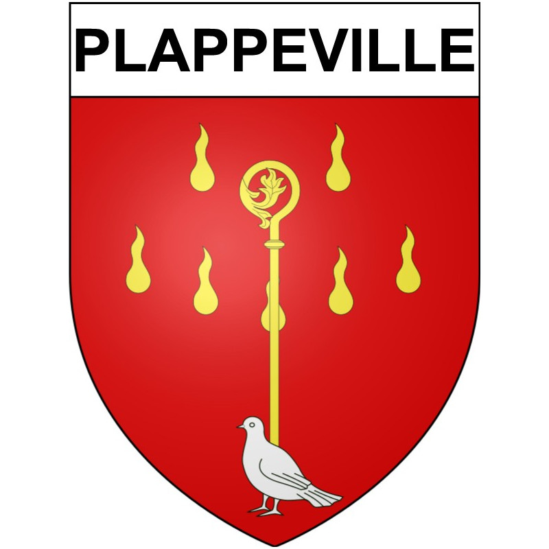 Stickers coat of arms Plappeville adhesive sticker