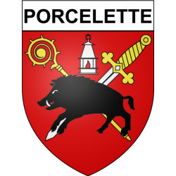Porcelette 57 ville Stickers blason autocollant adhésif