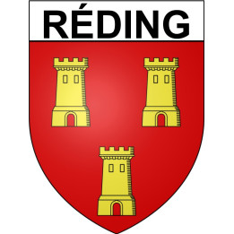 Réding Sticker wappen, gelsenkirchen, augsburg, klebender aufkleber