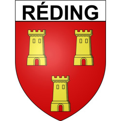 Réding 57 ville Stickers blason autocollant adhésif