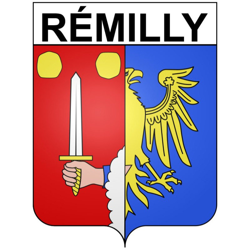 Stickers coat of arms Rémilly adhesive sticker