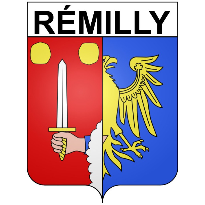Stickers coat of arms Rémilly adhesive sticker