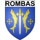 Rombas Sticker wappen, gelsenkirchen, augsburg, klebender aufkleber