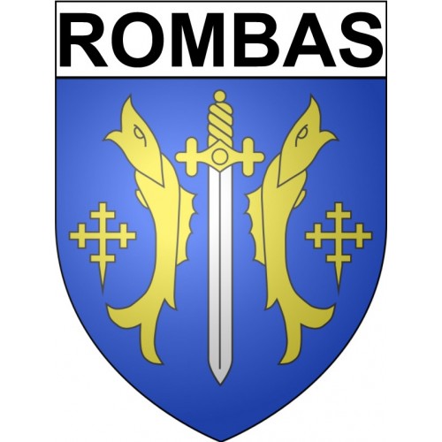Stickers coat of arms Rombas adhesive sticker