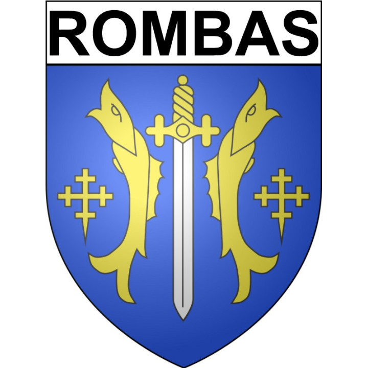 Stickers coat of arms Rombas adhesive sticker