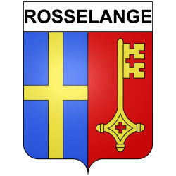Rosselange Sticker wappen, gelsenkirchen, augsburg, klebender aufkleber