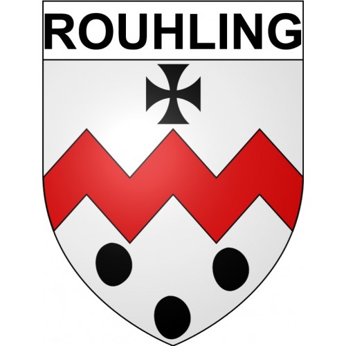 Rouhling 57 ville Stickers blason autocollant adhésif