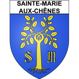 Sainte-Marie-aux-Chênes Sticker wappen, gelsenkirchen, augsburg, klebender aufkleber