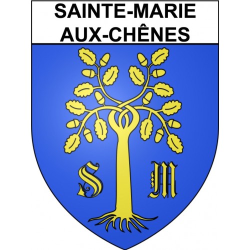 Adesivi stemma Sainte-Marie-aux-Chênes adesivo