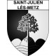 Pegatinas escudo de armas de Saint-Julien-lès-Metz adhesivo de la etiqueta engomada