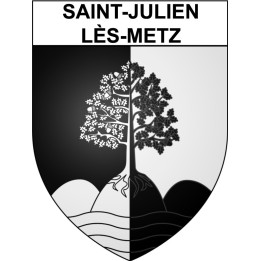 Stickers coat of arms Saint-Julien-lès-Metz adhesive sticker