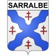 Sarralbe 57 ville Stickers blason autocollant adhésif