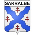 Sarralbe 57 ville Stickers blason autocollant adhésif