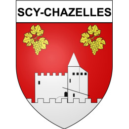 Scy-Chazelles 57 ville Stickers blason autocollant adhésif