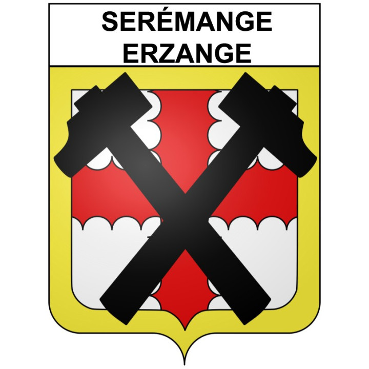 Serémange-Erzange 57 ville Stickers blason autocollant adhésif