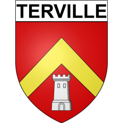 Terville Sticker wappen, gelsenkirchen, augsburg, klebender aufkleber