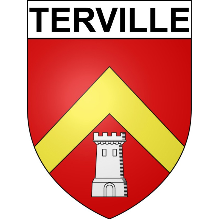 Terville Sticker wappen, gelsenkirchen, augsburg, klebender aufkleber