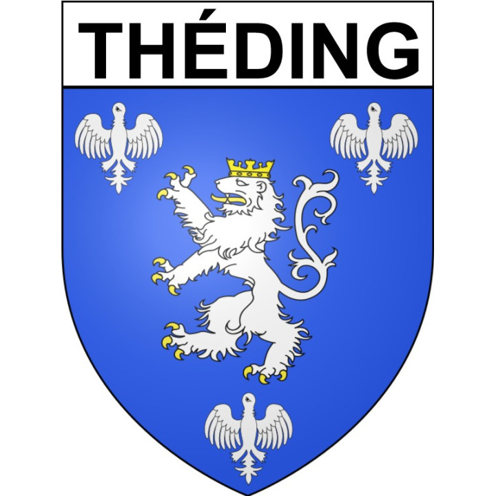 Stickers coat of arms Théding adhesive sticker