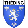 Théding 57 ville Stickers blason autocollant adhésif