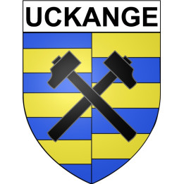 Uckange Sticker wappen, gelsenkirchen, augsburg, klebender aufkleber