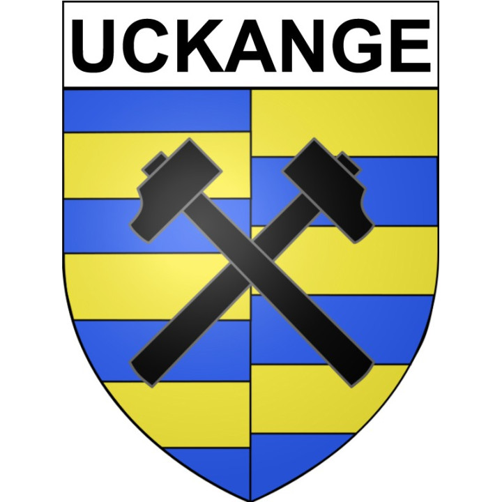 Uckange Sticker wappen, gelsenkirchen, augsburg, klebender aufkleber