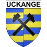 Uckange Sticker wappen, gelsenkirchen, augsburg, klebender aufkleber