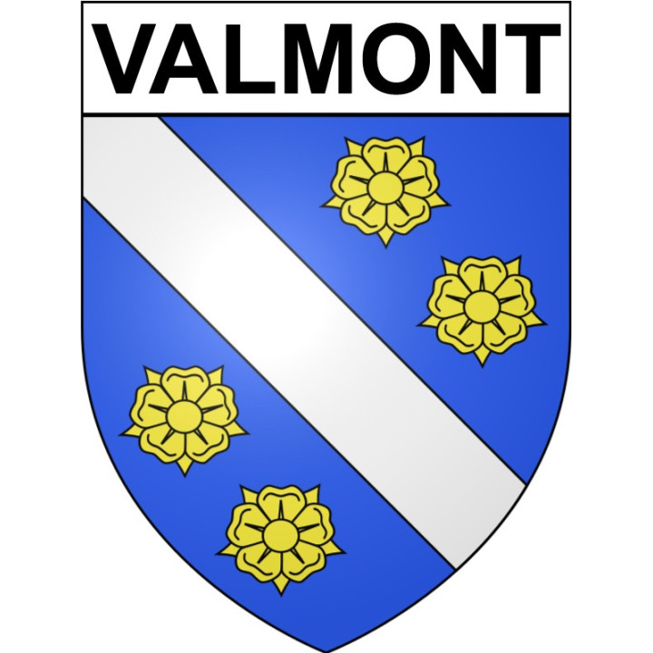 Pegatinas escudo de armas de Valmont adhesivo de la etiqueta engomada
