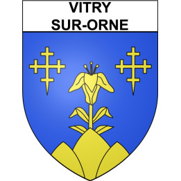 Vitry-sur-Orne Sticker wappen, gelsenkirchen, augsburg, klebender aufkleber